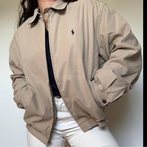 Polo Ralph Lauren Tan Cotton Poplin Bi-Swing Jacket -Gender Neutral/ Men’s sz M